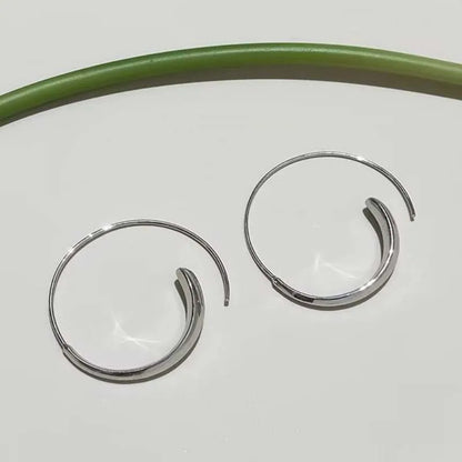 Big Circle Hoop Earrings