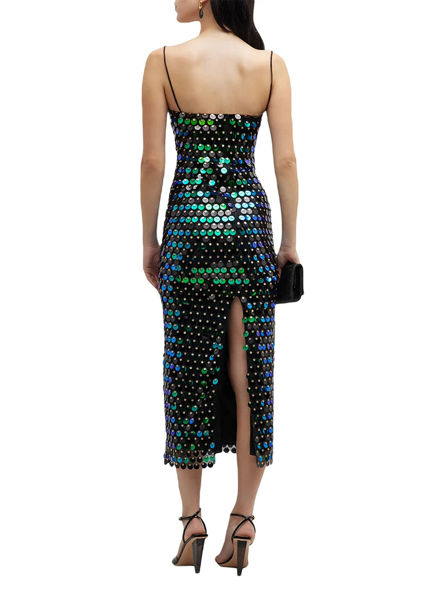 Midi Bodycon Sequin Dress