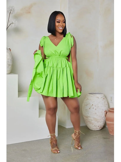 Bandage Backless Summer Dress