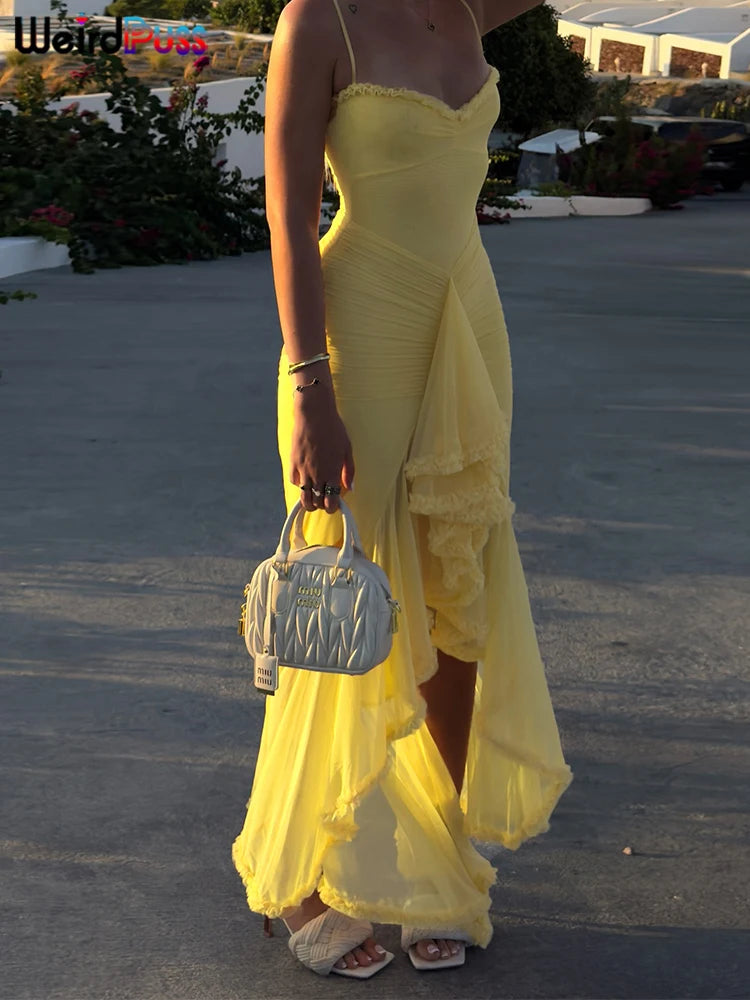 Ruffles Bandage Dress