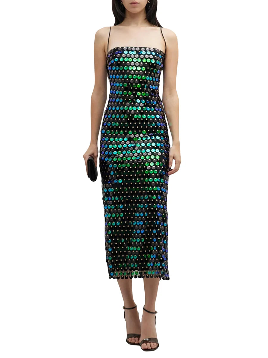 Midi Bodycon Sequin Dress