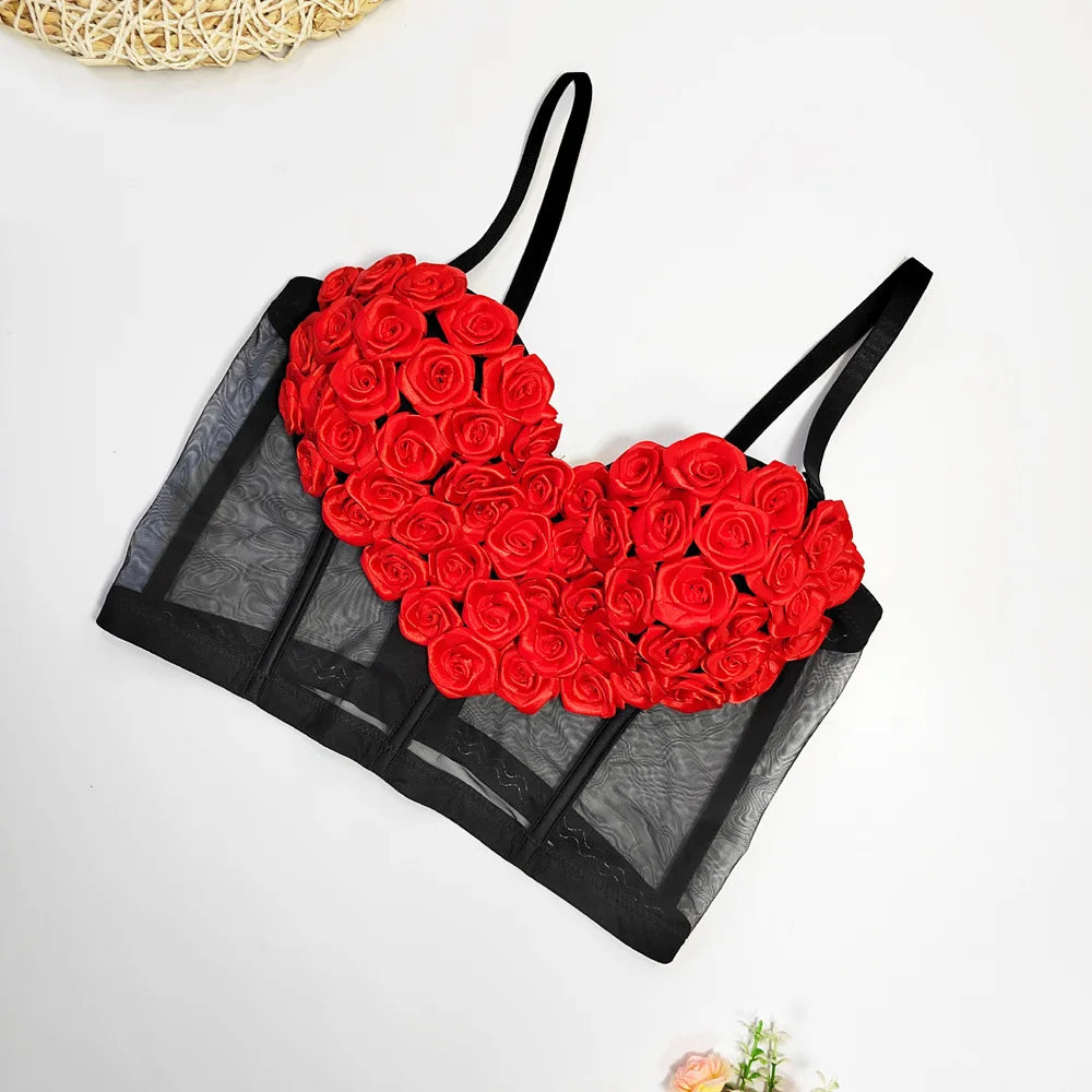 Love 3D Flower Camisole