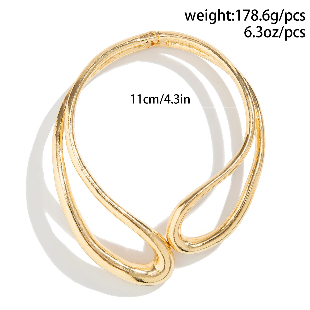 Big Open Torques Choker and Bracelet