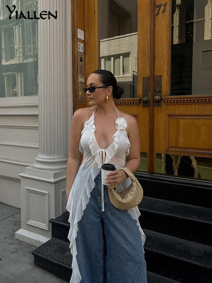 Sleeveless Tassels Top