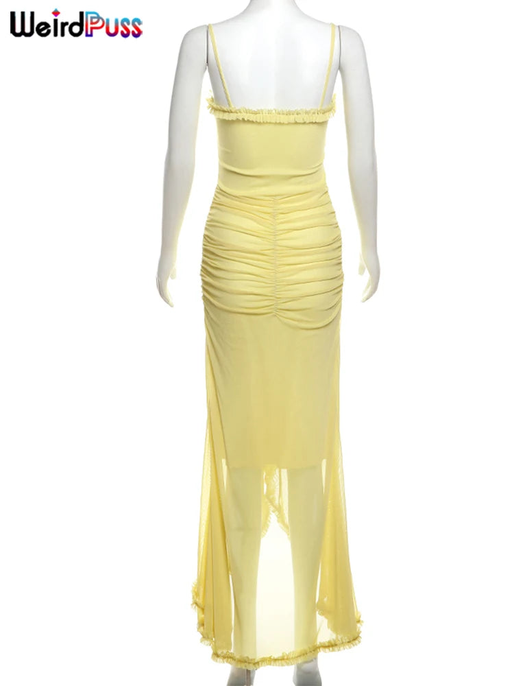 Ruffles Bandage Dress