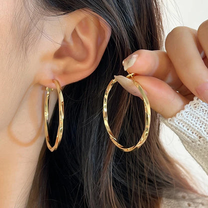 Punk Style Oversized Large Hoop Earrings