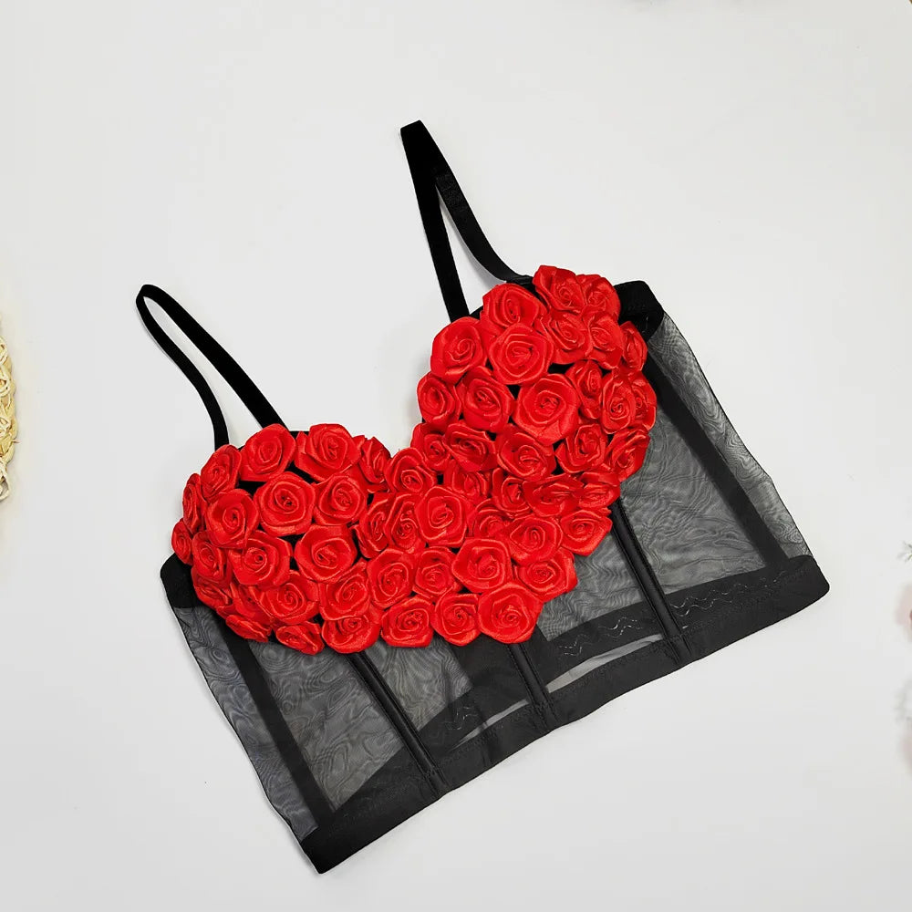 Love 3D Flower Camisole