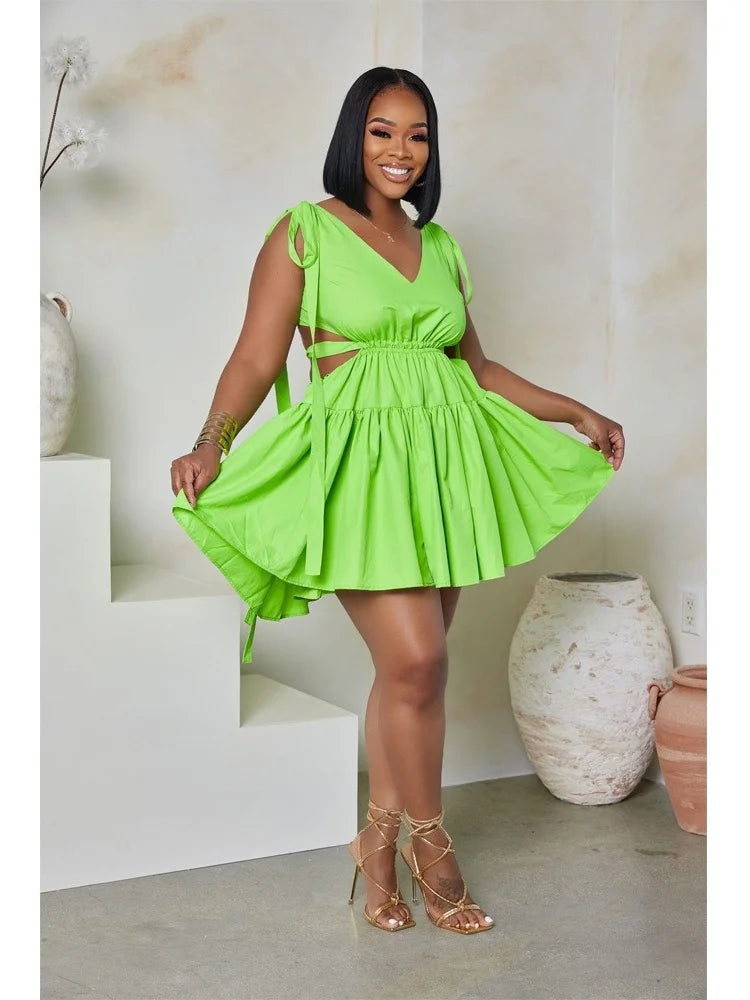 Bandage Backless Summer Dress