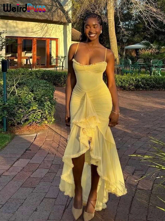 Ruffles Bandage Dress