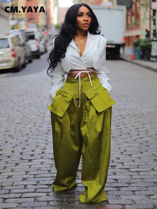 Pocket Loose Wide Leg Pant