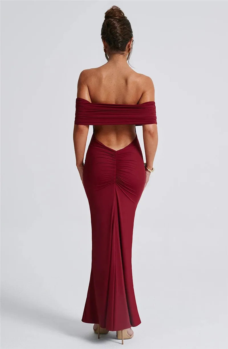 Strapless Backless Sexy Maxi Dress