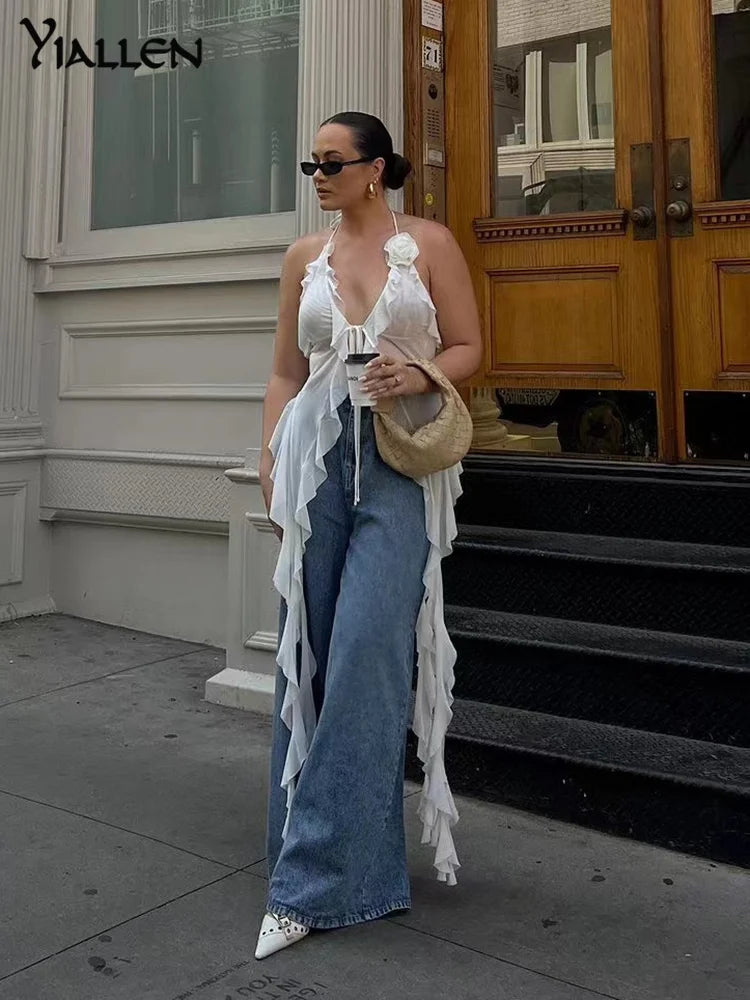 Sleeveless Tassels Top