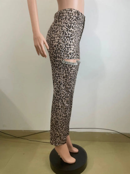 Cutout Diamonds Pants