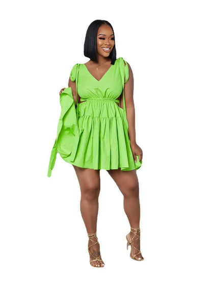 Bandage Backless Summer Dress